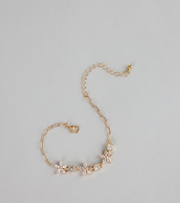 Windsor Elegant Bloom Cubic Zirconia Bracelet