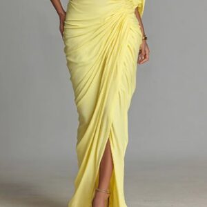 stylewe Elegant Ruched Plain Maxi Skirt Elegant Ruched Plain Maxi Skirt