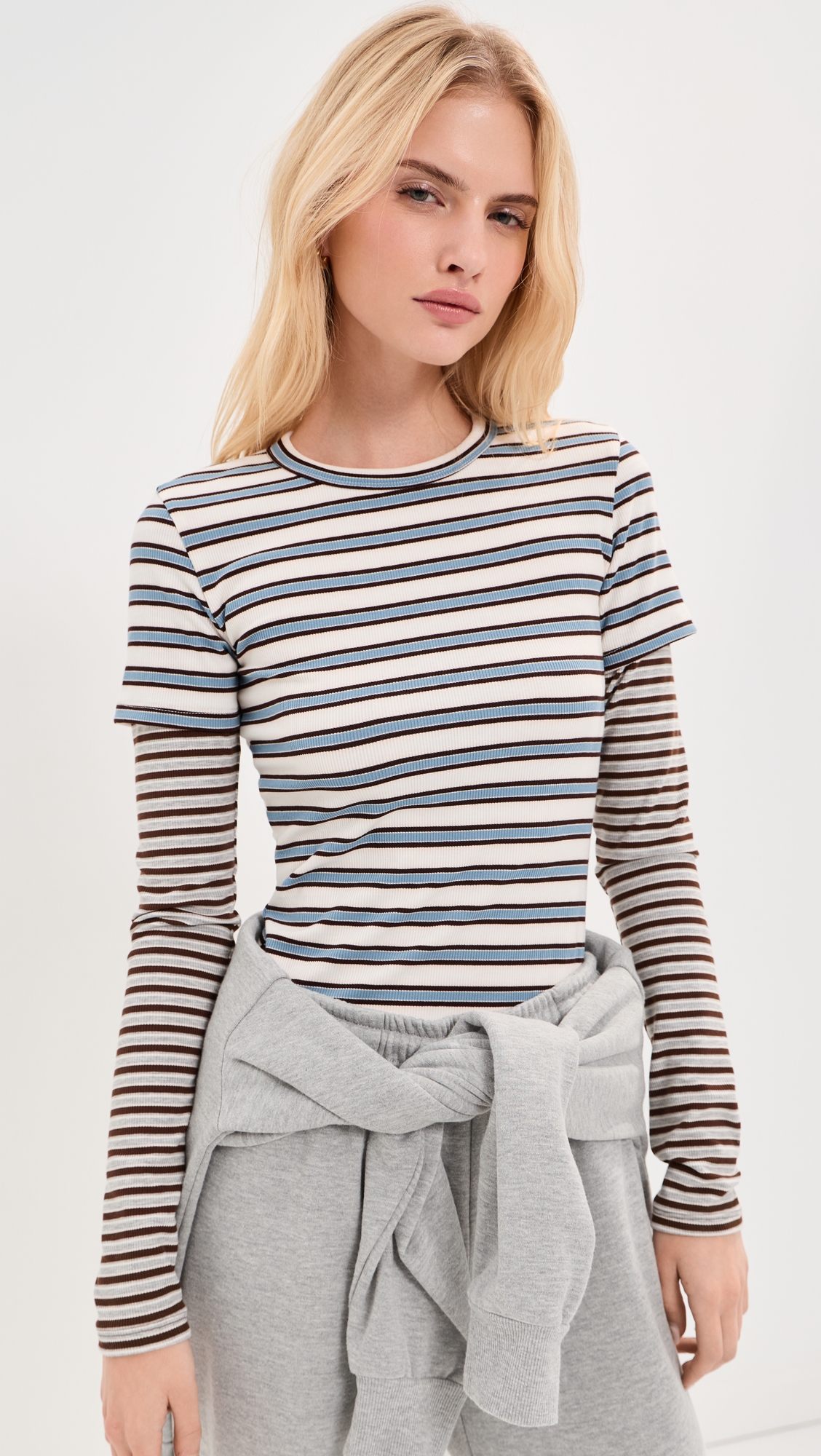 State & Lake Eli Double Layer Tee