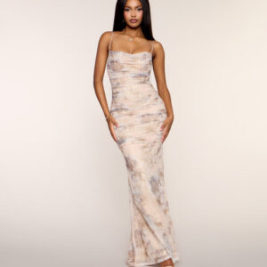 Windsor Elise Floral Mesh Mermaid Formal Dress Elise Floral Mesh Mermaid Formal Dress