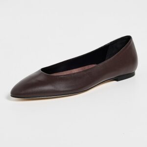 AEYDE Ellie Nappa Leather Moka Flats