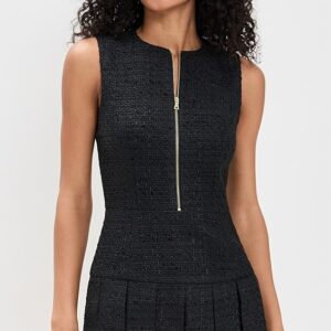 alice + olivia Ellis Box Pleat Mini Dress