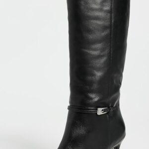 Black Suede Studio Elo Boots 80mm