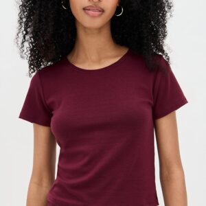 Eloise Solid Crop Tee