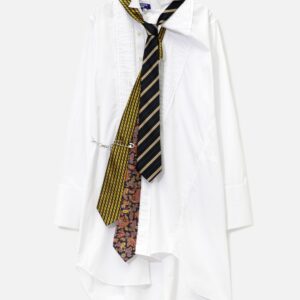 Elongated Shirt With Triple Tie