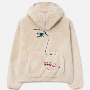 Embroidered Fleece Zip