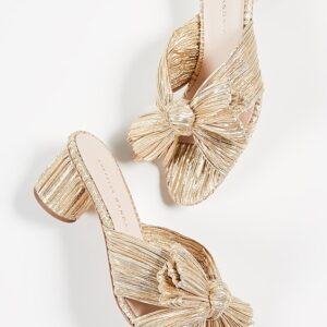 Loeffler Randall Emilia Pleated Bow Sandals