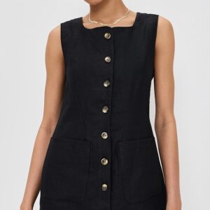 Emma Button Down Mini Dress