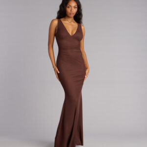 Windsor Erica Mesh Open Back Mermaid Formal Dress Erica Mesh Open Back Mermaid Formal Dress