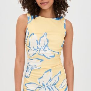 Esme Gathered Mesh Mini Dress