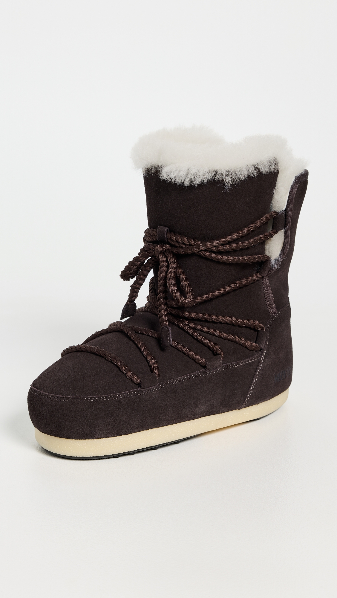Moon Boot Evx Suede Shearling Boots