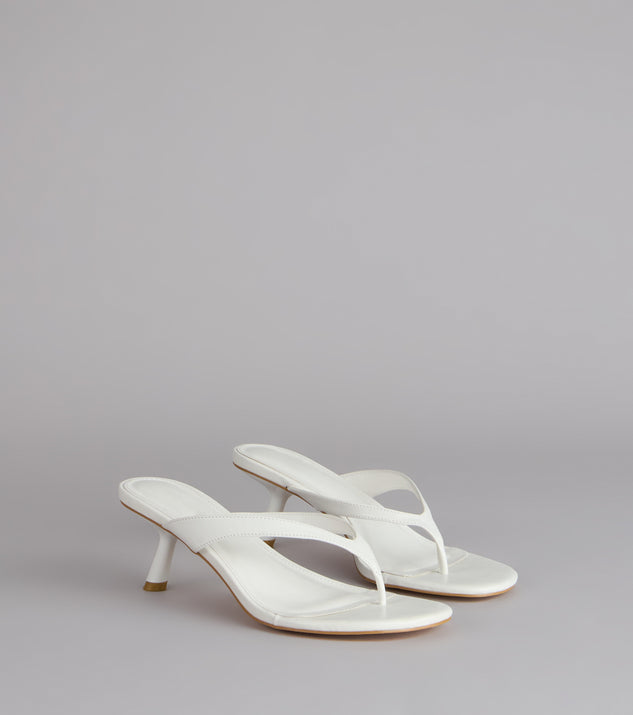 Windsor Exactly The Vibe Thong Kitten Heels