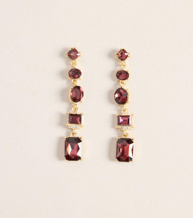 Windsor Extra Attention Gemstone Linear Earrings