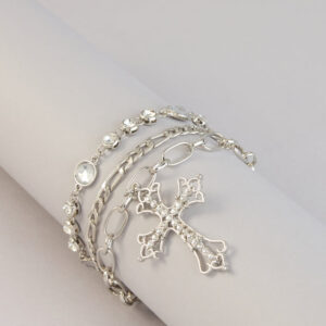 Extra Shine Cross Charm Anklet