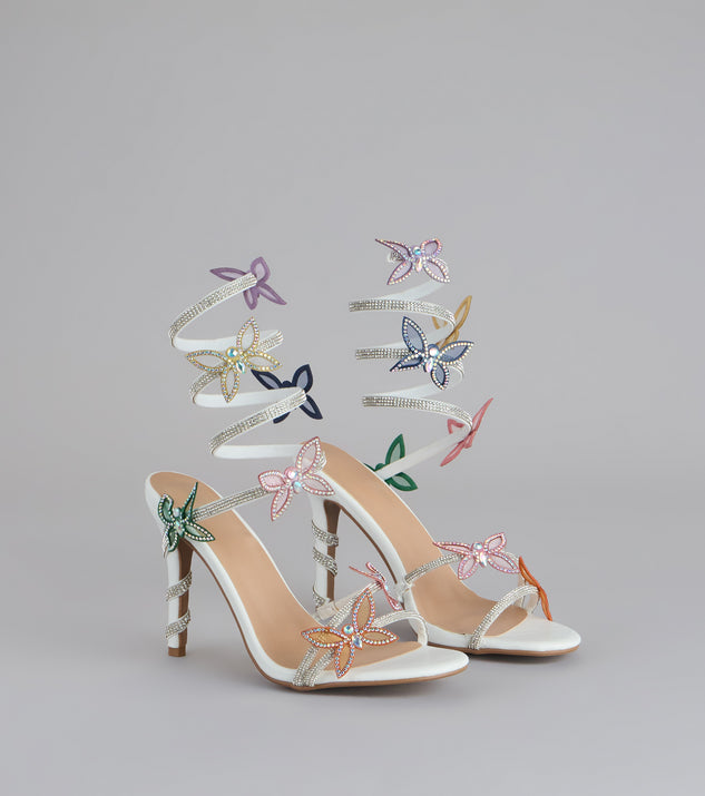 Windsor Extra Sparkle Butterfly Spiral Heels