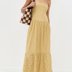 Playa Lucila Eyelet Hem Dress