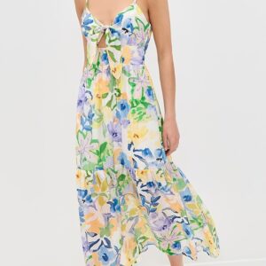 MINKPINK Fable Tie Midi Dress