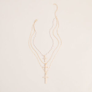 Faithfully Styled Cross Charm Necklace