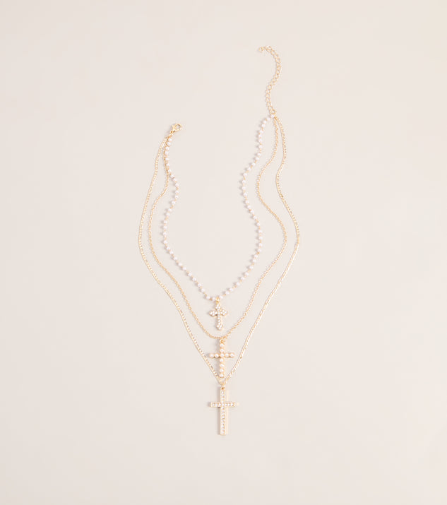 Windsor Faithfully Styled Cross Charm Necklace