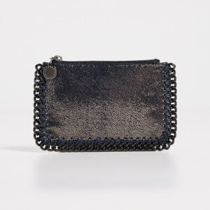 Stella McCartney Falabella Zip Card Holder Eco Shiny Dotted Chamois Falabella Zip Card Holder Eco Shiny Dotted Chamois