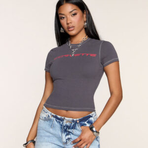 Windsor Fast Lane Corvette Crop Tee Fast Lane Corvette Crop Tee