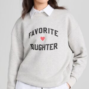 Favorite Daughter Favorite Daughter Heart Logo Sweatshirt Favorite Daughter Heart Logo Sweatshirt