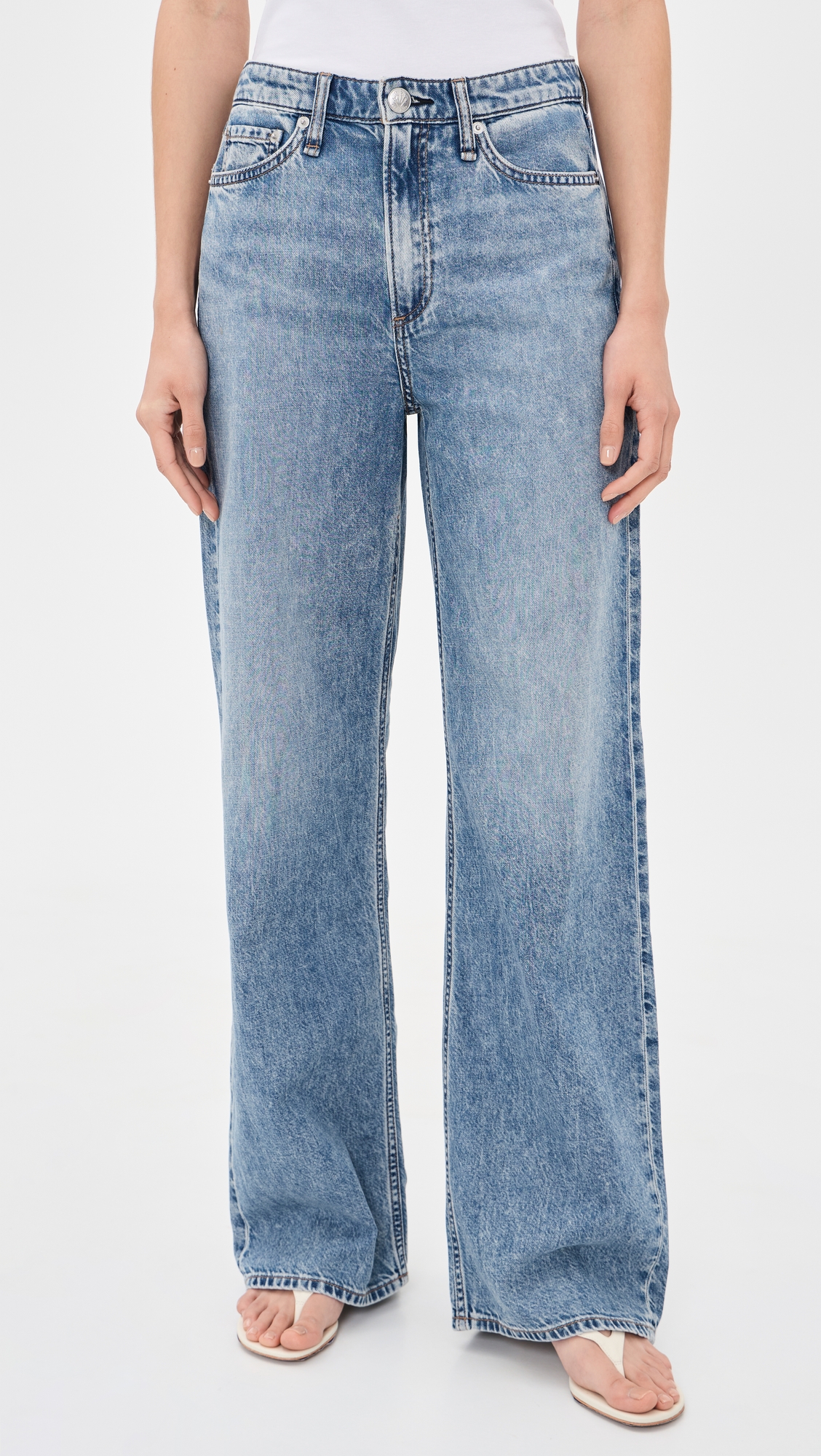 rag & bone Featherweight Logan Wide Jeans