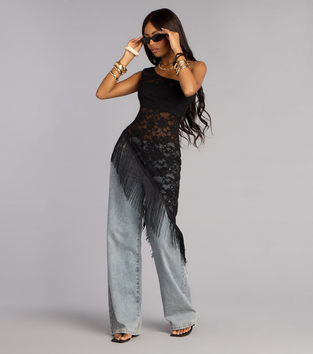 Windsor Festival Ready Lace Fringe Top
