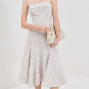 Rosetta Getty Fitted Godet Dress