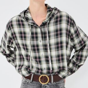 Flanneled Hooded Top