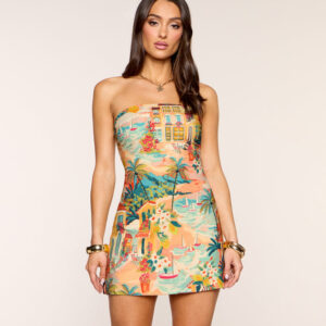 Windsor Flirting In Positano A-Line Mini Dress Flirting In Positano A-Line Mini Dress