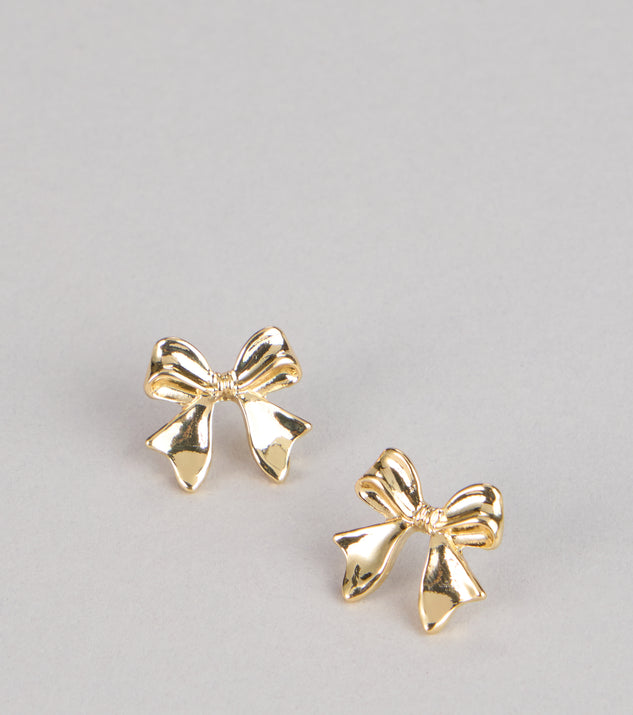 Windsor Flirty Duo Bow Stud Earrings