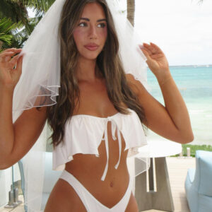 Windsor Flirty Vibe Tie-Front Bandeau Bikini Top Flirty Vibe Tie-Front Bandeau Bikini Top