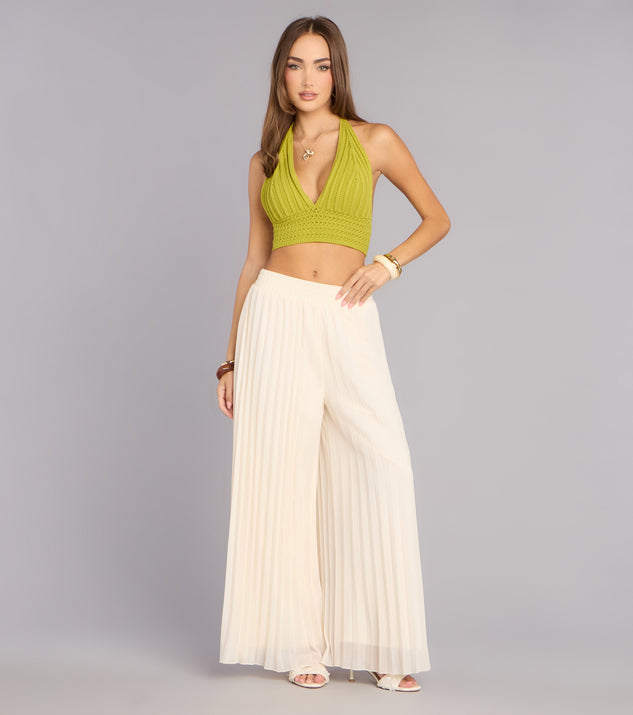 Windsor Floating Moment Pleated Palazzo Pants
