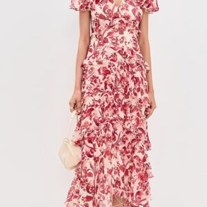 Cinq à Sept Floral Ribbons Tatum Dress