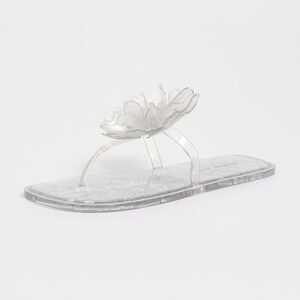 Flower Jelly Flat Sandals