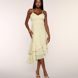 Windsor Flower Market Chiffon Midi Dress Flower Market Chiffon Midi Dress