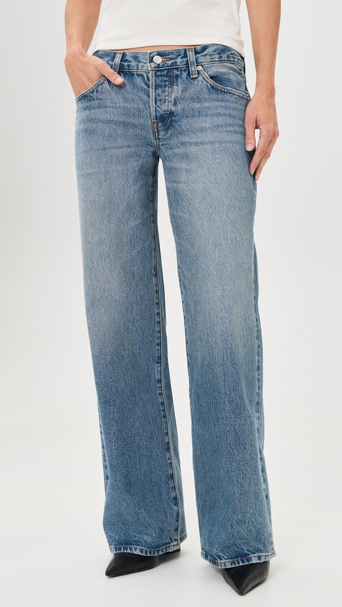 FRAME The Pixie Gray Jeans - Image 2