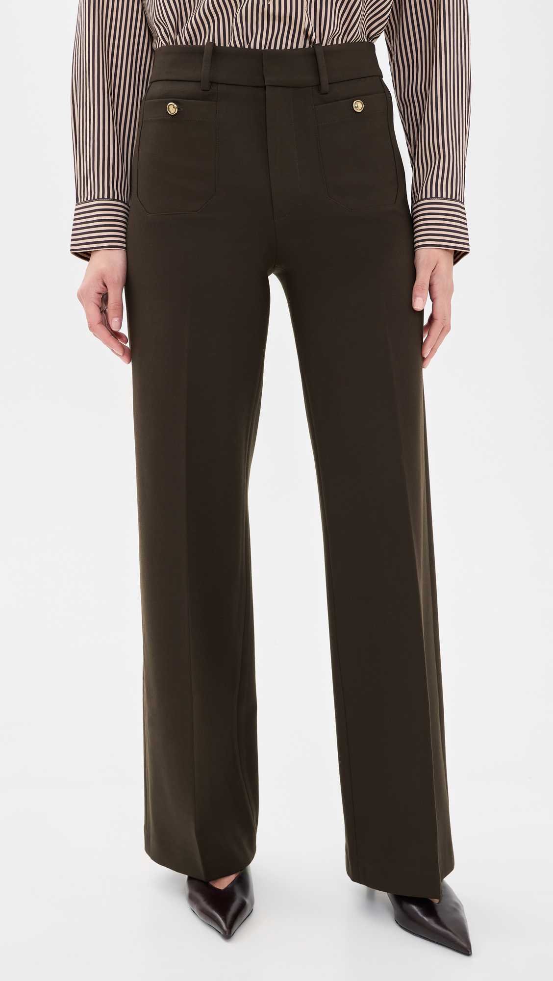 FRAME The Slim Palazzo Trousers - Image 2