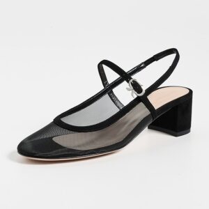 Gianvito Rossi Francoise Rete Suede Trim Camoscio Heels