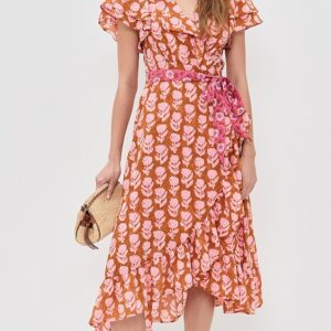 Bell Frilly Wrap Dress