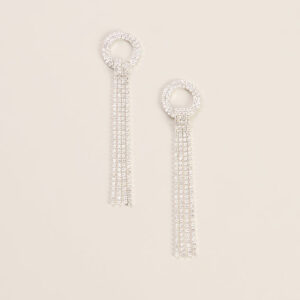 Windsor Fringe Benefits Rhinestone Earrings Fringe Benefits Rhinestone Earrings