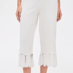 English Factory Fringe Detailed Knit Pants