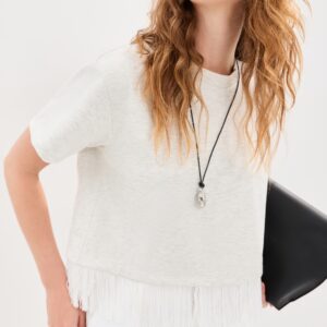 LE BOP Fringe Hazel Cropped Tee Fringe Hazel Cropped Tee