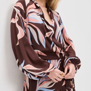 Front Wrap Mini Dress