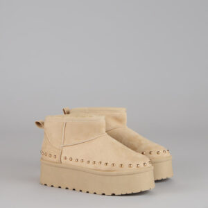 Windsor Frost Mode Microsuede Stud Platform Booties Frost Mode Microsuede Stud Platform Booties