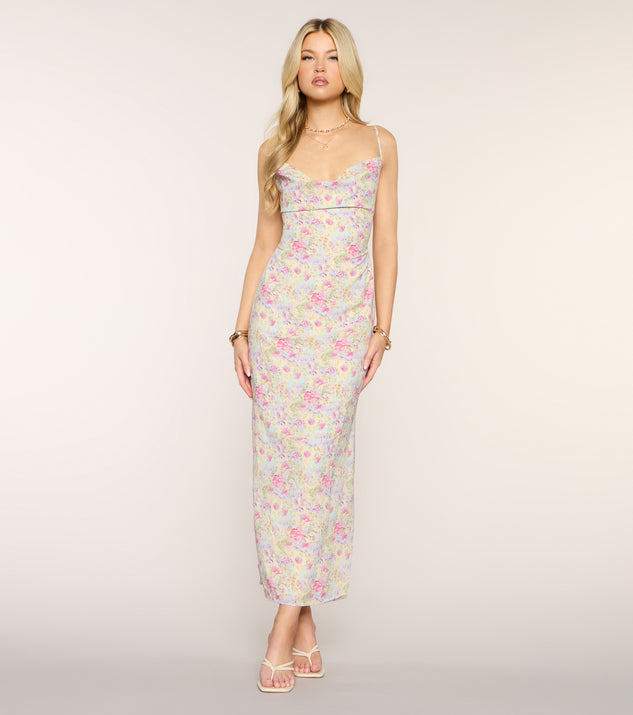 Windsor Gallery Date Floral Midi Dress