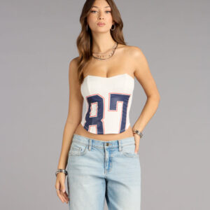 Windsor Game On Jersey 87 Corset Top Game On Jersey 87 Corset Top