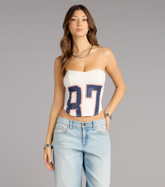 Windsor Game On Jersey 87 Corset Top