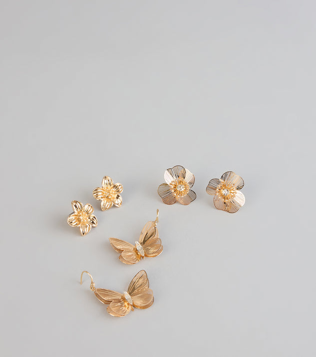 Windsor Garden Party Glow Three Pair Earring Set